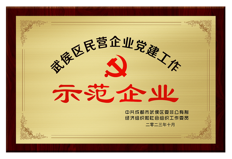 民营企业党建工作示范企业